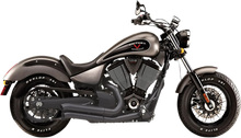 Load image into Gallery viewer, Bassani Pro-Street Exhaust - Black - Turnout 6V23DB - Main Product View