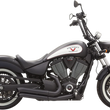 Load image into Gallery viewer, Bassani Pro-Street Exhaust - Black - Turnout 6V23DB - Side View