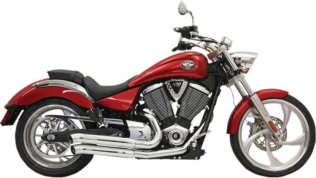 Bassani Pro-Street Exhaust - Chrome - Turnout 6V23D