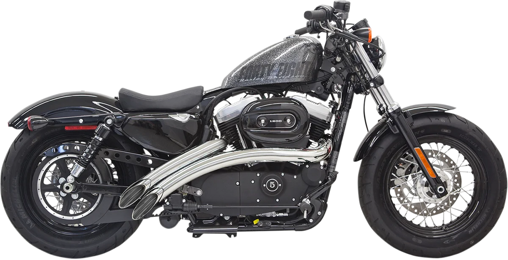 Bassani Radial Sweeper Exhaust - Chrome - '14-'19 XL 1X2FC - Main Product View