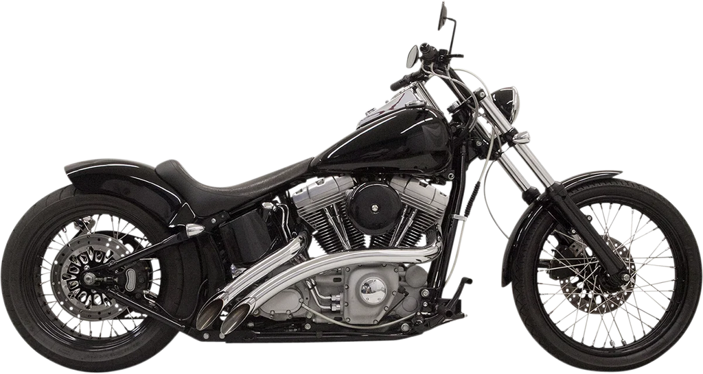 Bassani Radial Sweeper Exhaust - Chrome 1SD1F