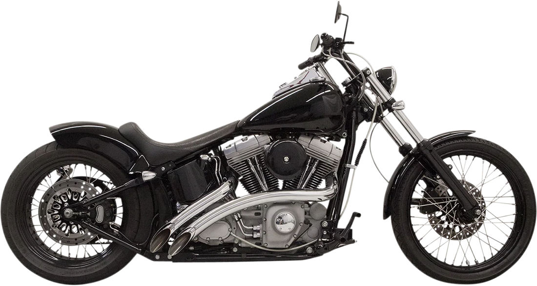 Bassani Radial Sweeper Exhaust - Chrome - '86-'03 XL XL-FF12 - Side View