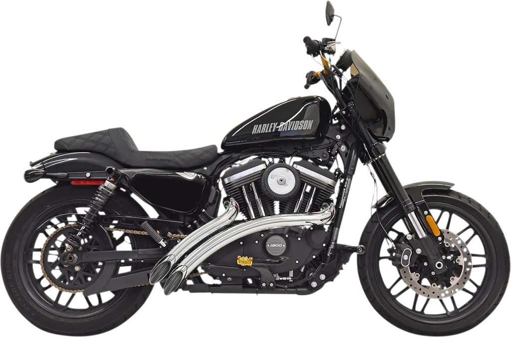 Bassani Radial Sweepers Exhaust System - Chrome 1X3FC - Main Product View