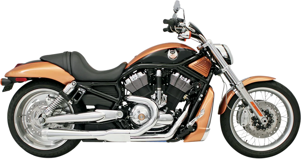 Bassani Road Rage 2:1 Exhaust - Chrome 1V12J - Side View