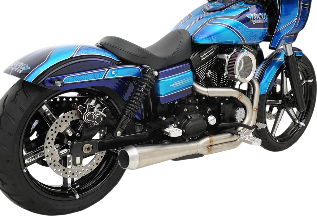 Bassani Road Rage 3 Exhaust - Stainless - '91-'17 Dyna 1D1SS - Back View