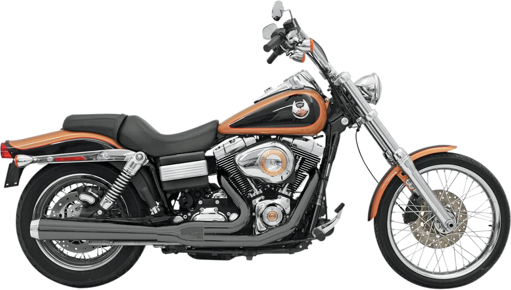 Bassani Road Rage Exhaust - Black - Long - '06-'17 FXD 13121J - Main Product View