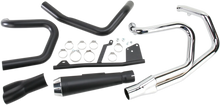 Load image into Gallery viewer, Bassani Road Rage Exhaust - Black - Short - '04-'13 XL 14122J - Back View