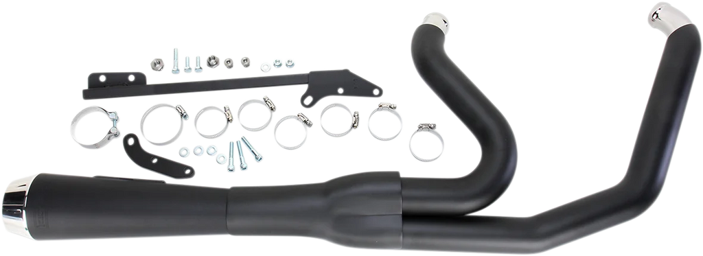 Bassani Road Rage Exhaust - Black - Short - '06-'17 FXD 13122J - Main Product View