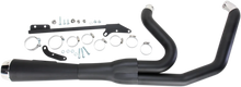 Load image into Gallery viewer, Bassani Road Rage Exhaust - Black - Short - '06-'17 FXD 13122J - Main Product View