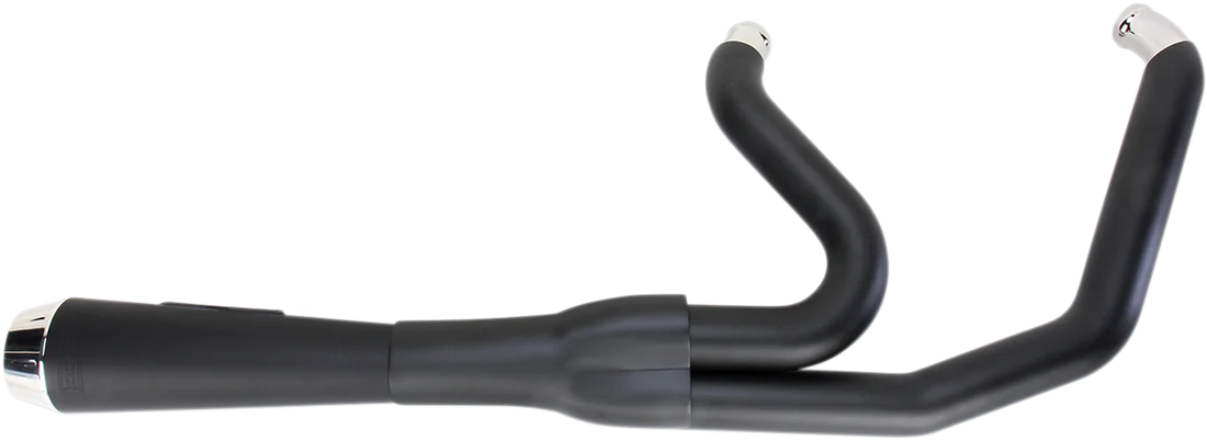 Bassani Road Rage Exhaust - Black - Short - '06-'17 FXD 13122J - Side View
