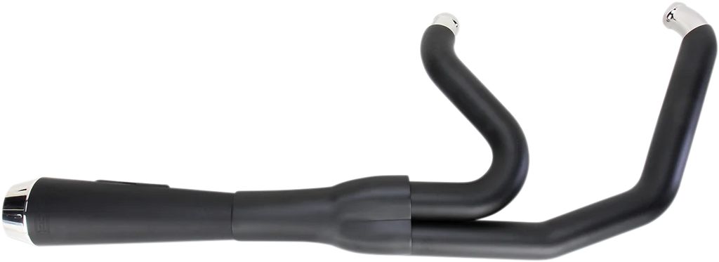 Bassani Road Rage Exhaust - Black - Short - '06-'17 FXD 13122J - Side View
