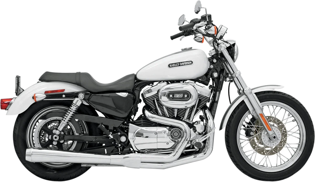 Bassani Road Rage Exhaust - Chrome - Long - '04-'13 XL 14111J - Main Product View