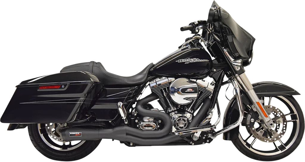 Bassani Road Rage II 2-Into-1 Mid-Length Exhaust System - Black 1F62B - Main Product View
