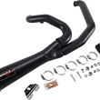 Load image into Gallery viewer, Bassani Short 2:1 Exhaust for FL - Black 1F42RB - Side View