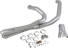 Load image into Gallery viewer, Bassani Short 2:1 Exhaust for FL - Chrome 1F42R - Side View