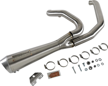 Load image into Gallery viewer, Bassani Short 2:1 Exhaust for FL - Stainless Steel 1F42SS - Side View