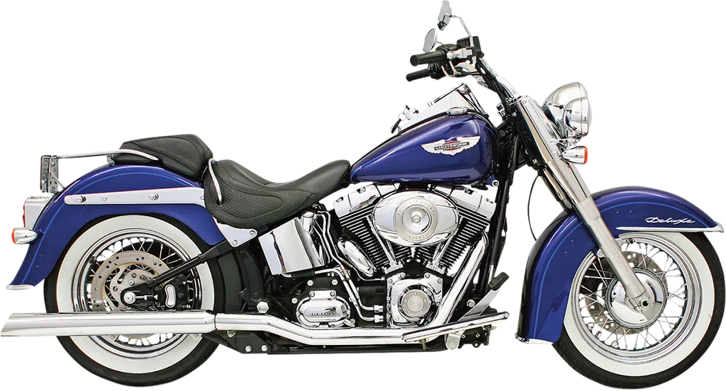 Bassani Slip-On Mufflers - Slash-Down - Chrome 31117C - Main Product View