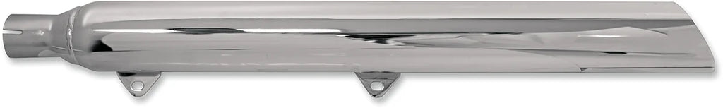 Bassani Slip-On Mufflers - Slash-Down - Chrome 31117C - Side View