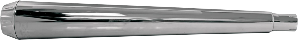 Bassani Slip-On Mufflers - Slash-Down - Chrome 31117C - Detail View