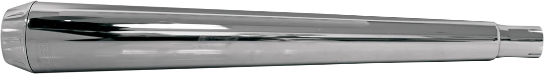 Bassani Slip-On Mufflers - Slash-Up - Chrome 31117B - Detail View