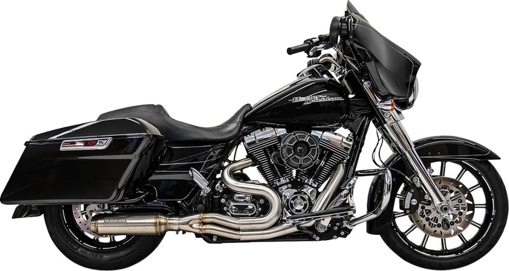 Bassani Superbike 2:1 Exhaust System 1F62SS - Side View