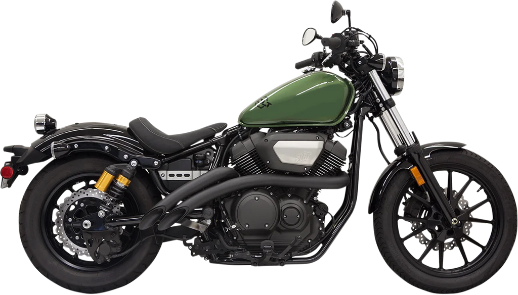 Bassani Sweeper Exhaust - Black - Bolt 3B1F2B - Main Product View