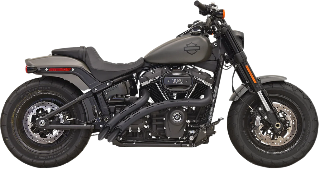 Bassani Sweeper Exhaust - Black/Black 1S22FB - Main Product View