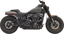 Load image into Gallery viewer, Bassani Sweeper Exhaust - Black/Black 1S22FB - Main Product View