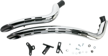 Load image into Gallery viewer, Bassani Sweeper Exhaust - Black/Chrome 1SD2F - Back View