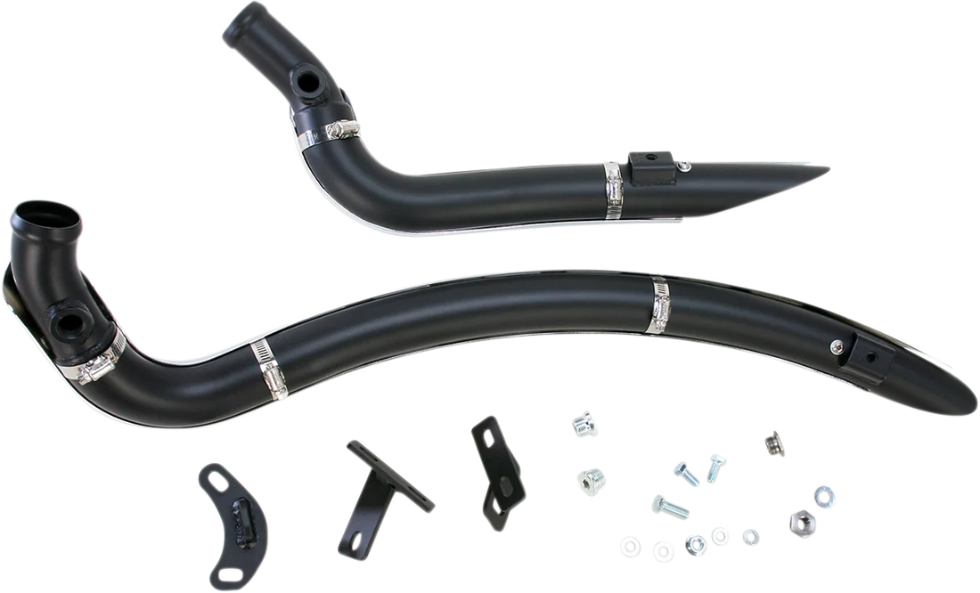 Bassani Sweeper Exhaust - Black/Chrome 1SD2F - Additional View 5