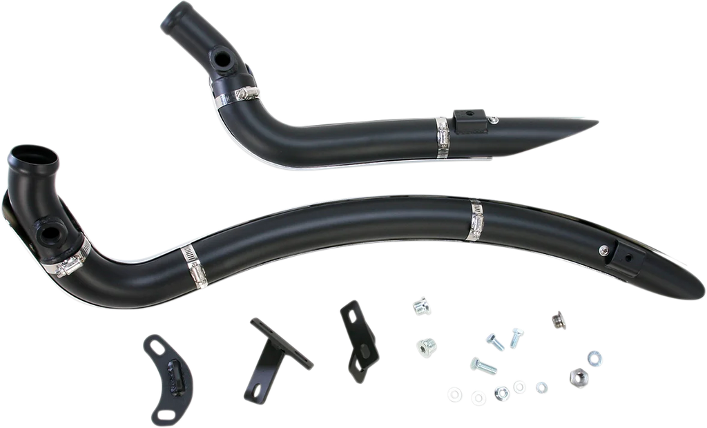 Bassani Sweeper Exhaust - Black/Chrome 1SD2F - Additional View 5