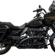 Load image into Gallery viewer, Bassani Sweeper Radial Exhaust System with Heat Shields - Black 1F21FB - Main Product View