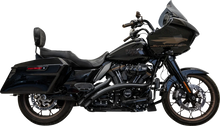 Load image into Gallery viewer, Bassani Sweeper Radial Exhaust System with Heat Shields - Black 1F21FB - Main Product View