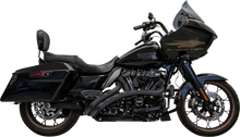 Load image into Gallery viewer, Bassani Sweeper Radial Exhaust System with Slotted Heat Shields - Black 1F22FB