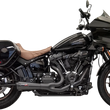 Load image into Gallery viewer, Bassani The Ripper Short Road Rage 2-into-1 Exhaust System - Black 1S74B - Main Product View
