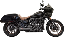 Load image into Gallery viewer, Bassani The Ripper Short Road Rage 2-into-1 Exhaust System - Black 1S74B - Main Product View