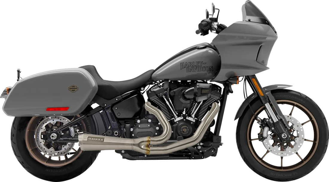 Bassani The Ripper Short Road Rage 2-into-1 Exhaust System - Black 1S74B - Side View