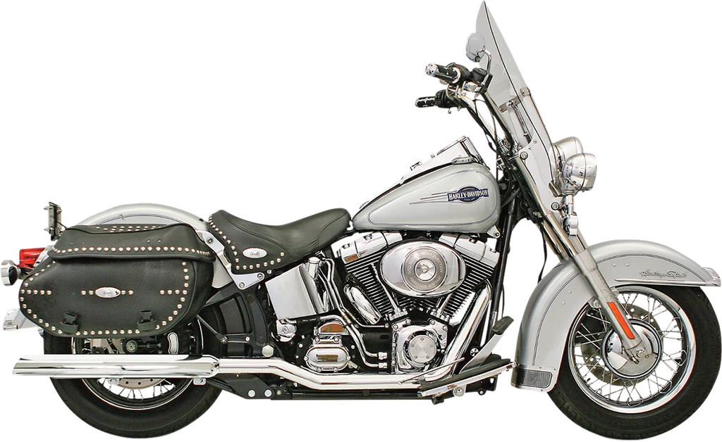 Bassani Tru Dual Exhaust - '07-'17 Softail SFT-212 - Side View