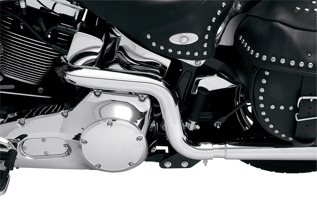 Bassani Tru Dual Exhaust - '86-'06 Softail SFT-211 - Back View