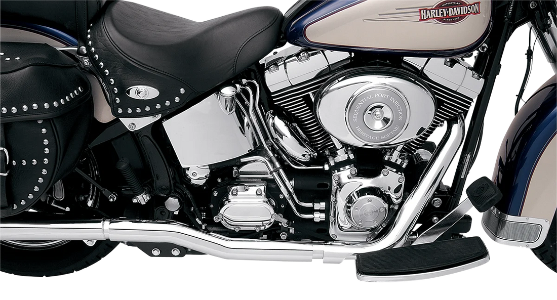 Bassani Tru Dual Exhaust - '86-'06 Softail SFT-211 - Installation View