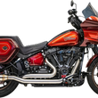 Load image into Gallery viewer, Bassani True Dual Performance Exhaust System with 4" Muffler - Stainless Steel 1S97SS - Side View