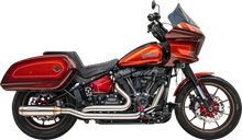 Load image into Gallery viewer, Bassani True Dual Performance Exhaust System with 4" Muffler - Stainless Steel 1S97SS - Side View