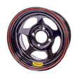 Load image into Gallery viewer, Bassett 13x7 5x100mm 3in BS Inertia D-Hole Black 37SN3