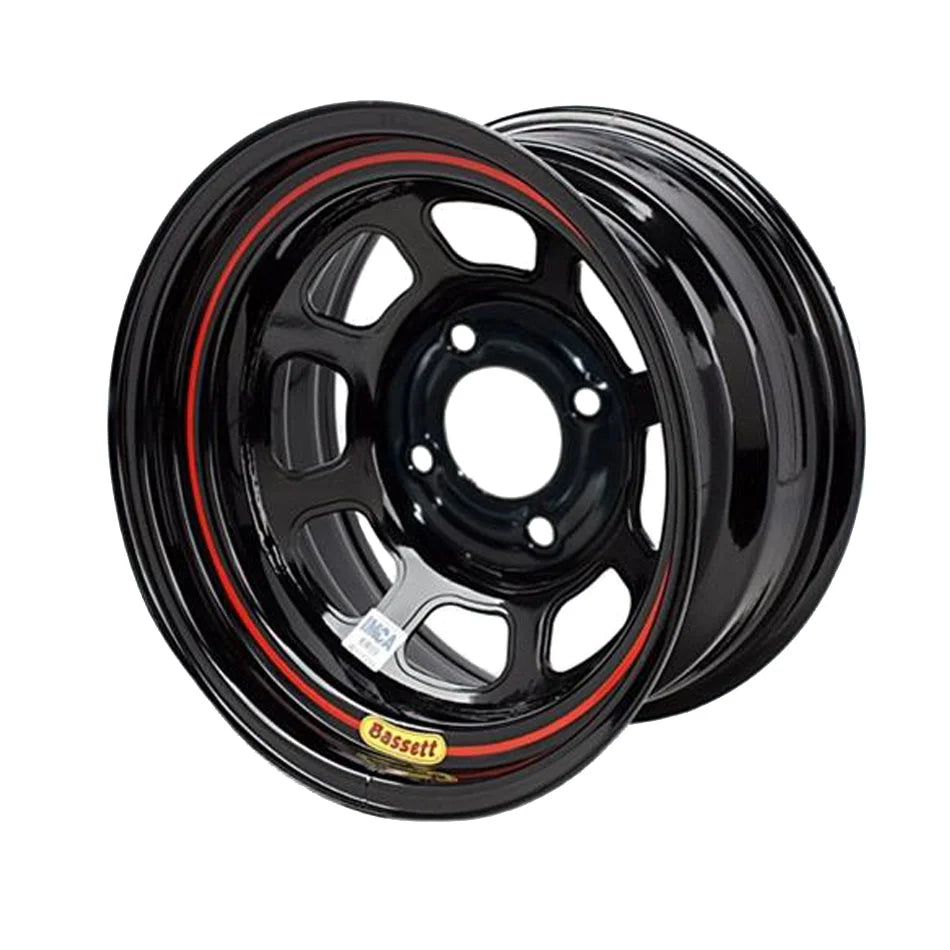 Bassett 15x8 5x5 Black Spun 4.5in BS 58S545