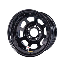 Load image into Gallery viewer, Bassett 15x8 IMCA B/Lock Wheel Black D-Hole 5x5 58D52ILK