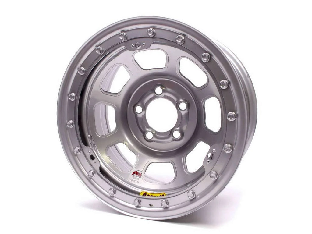 Bassett 15x8 IMCA B/Lock Wheel D-Hole Silver 5x4.75 58DC475ISLK