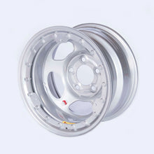 Load image into Gallery viewer, Bassett 15x8 IMCA Silver Beadlock Inertia 5x5 58A52ISLK