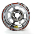Load image into Gallery viewer, Bassett 15x8 IMCA Wheel Rev. Bell D-Hole Chrome 58D52IRBC