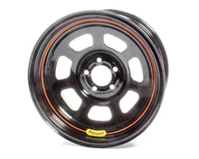 Load image into Gallery viewer, Bassett Wheel 15x7 5x100mm D- Hole 4in BS Black 57SN4