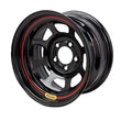Load image into Gallery viewer, Bassett Wheel 15x7 D Hole 4 x 100mm 3.5in Black 57SH35